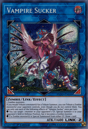 Vampire Sucker - FLOD-EN050 Secret Rare 1st Edition