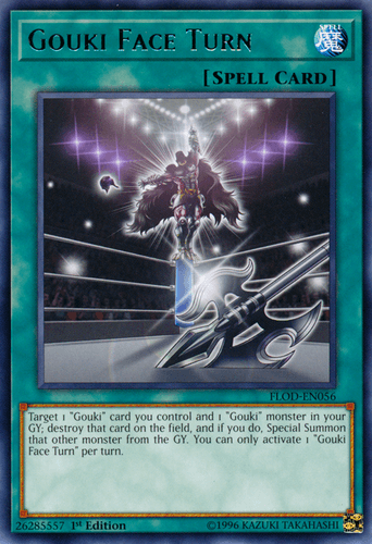 Gouki Face Turn - FLOD-EN056 Rare 1st Edition