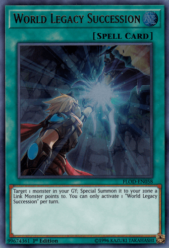 World Legacy Succession - FLOD-EN058 Ultra Rare 1st Edition