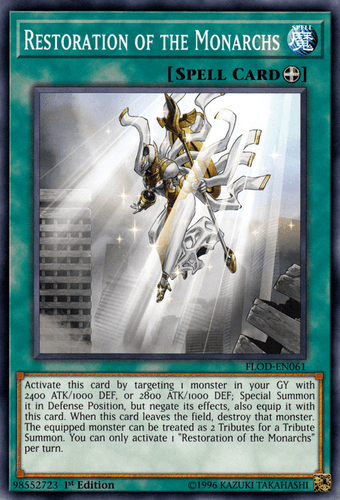 Restoration of the Monarchs - FLOD-EN061 Common 1st Edition