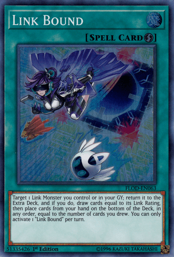 Link Bound - FLOD-EN063 Super Rare 1st Edition
