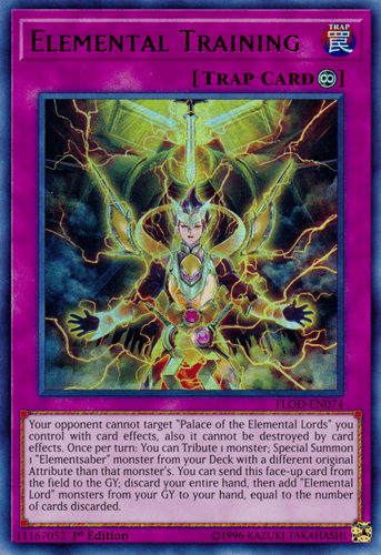 Elemental Training - FLOD-EN074 Ultra Rare 1st Edition