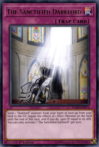 The Sanctified Darklord - FLOD-EN075 Rare 1st Edition
