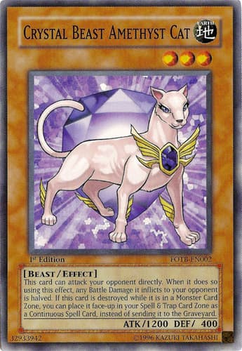 Crystal Beast Amethyst Cat - FOTB-EN002 Common Unlimited