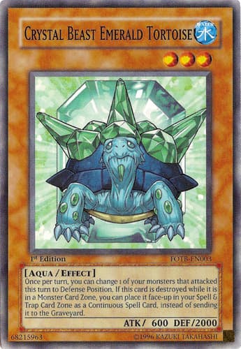 Crystal Beast Emerald Tortoise - FOTB-EN003 Common Unlimited