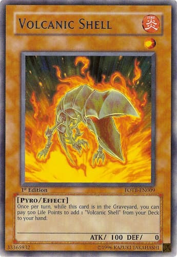 Volcanic Shell - FOTB-EN009 Rare 1st Edition