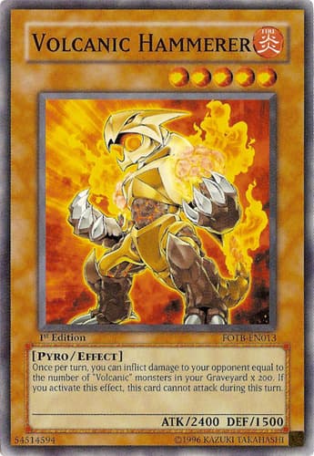 Volcanic Hammerer - FOTB-EN013 Common 1st Edition