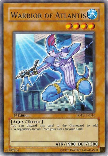 Warrior of Atlantis - FOTB-EN016 Rare 1st Edition