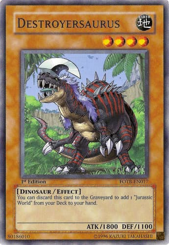 Destroyersaurus - FOTB-EN017 Rare 1st Edition