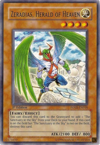 Zeradias, Herald of Heaven - FOTB-EN018 Ultimate Rare Unlimited