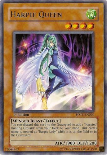 Harpie Queen - FOTB-EN020 Rare 1st Edition