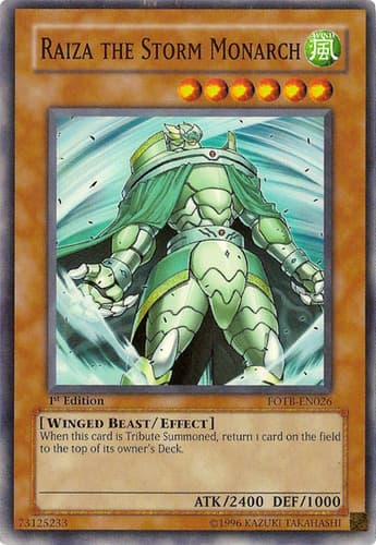 Raiza the Storm Monarch - FOTB-EN026 Ultimate Rare 1st Edition