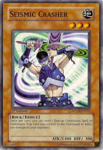 Seismic Crasher - FOTB-EN027 Common 1st Edition