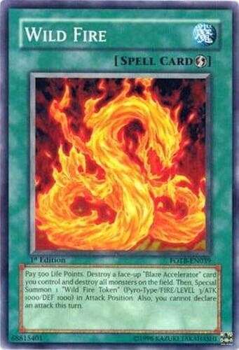 Wild Fire - FOTB-EN039 Common 1st Edition