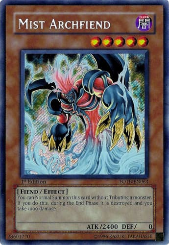 Mist Archfiend - FOTB-EN064 Secret Rare Unlimited