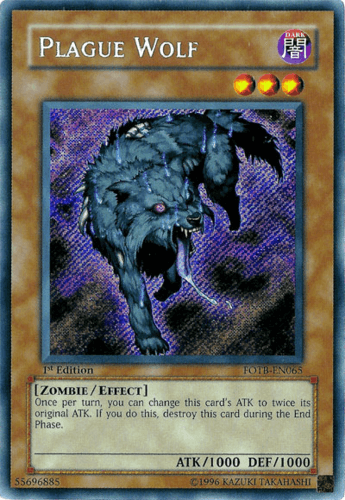 Plague Wolf - FOTB-EN065 Secret Rare Unlimited