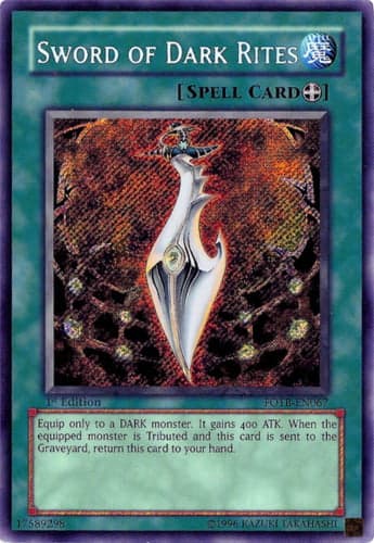 Sword of Dark Rites - FOTB-EN067 Secret Rare 1st Edition
