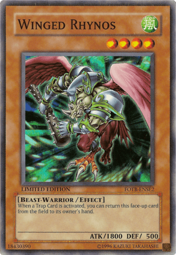 Winged Rhynos - FOTB-ENSE2 Super Rare Limited Edition