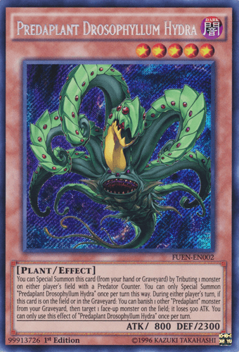 Predaplant Drosophyllum Hydra - FUEN-EN002 Secret Rare 1st Edition