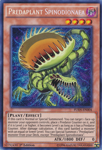 Predaplant Spinodionaea - FUEN-EN004 Secret Rare 1st Edition