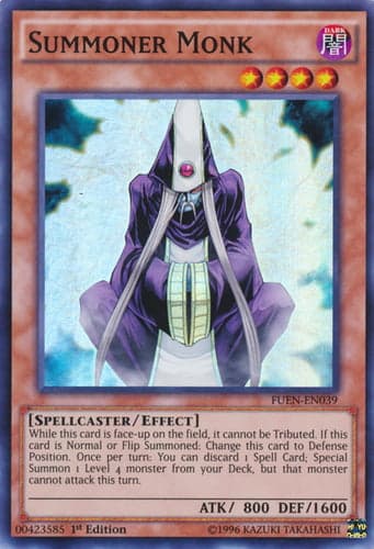 Summoner Monk - FUEN-EN039 Super Rare 1st Edition