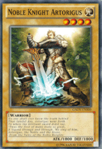 Noble Knight Artorigus - GAOV-EN000 Super Rare 1st Edition