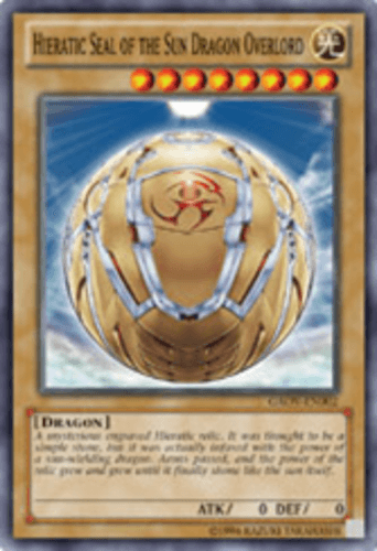 Hieratic Seal of the Sun Dragon Overlord - GAOV-EN002 Common 1st Edition