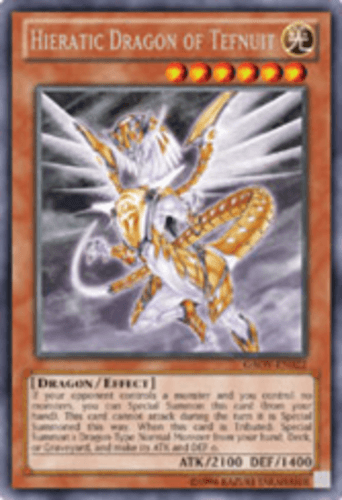 Hieratic Dragon of Tefnuit - GAOV-EN022 Rare 1st Edition