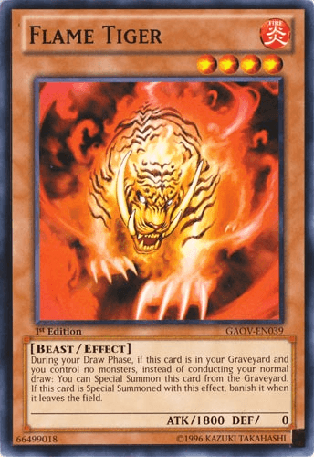 Flame Tiger - GAOV-EN039 Common 1st Edition