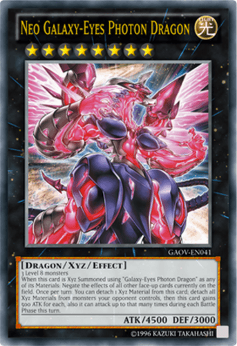 Neo Galaxy-Eyes Photon Dragon - GAOV-EN041 Ultra Rare 1st Edition