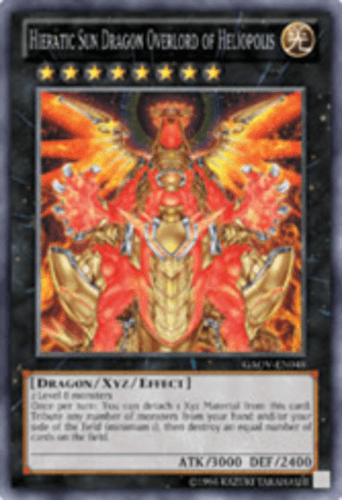 Hieratic Sun Dragon Overlord of Heliopolis - GAOV-EN048 Secret Rare 1st Edition