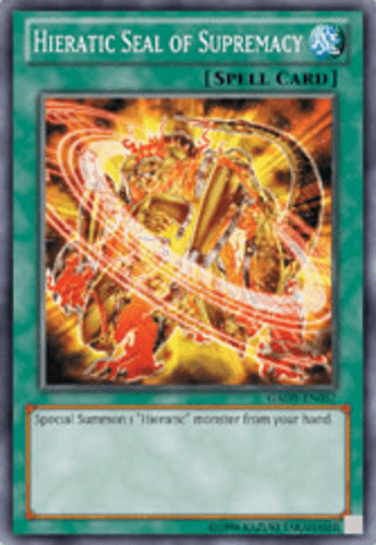 Hieratic Seal of Supremacy - GAOV-EN057 Common 1st Edition