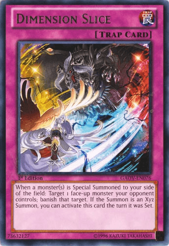 Dimension Slice - GAOV-EN076 Rare 1st Edition