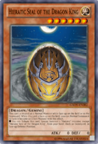 Hieratic Seal of the Dragon King - GAOV-EN082 Common 1st Edition