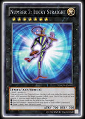 Number 7: Lucky Straight - GAOV-EN091 Secret Rare Unlimited