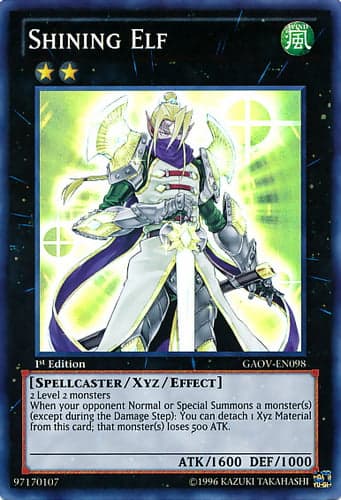 Shining Elf - GAOV-EN098 Super Rare 1st Edition