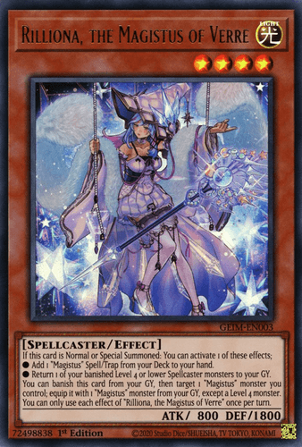 Rilliona, the Magistus of Verre - GEIM-EN003 Ultra Rare 1st Edition