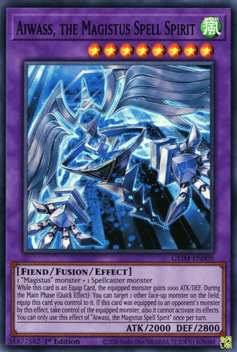 Aiwass, the Magistus Spell Spirit - GEIM-EN005 Super Rare 1st Edition