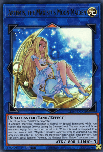 Artemis, the Magistus Moon Maiden - GEIM-EN008 Ultra Rare 1st Edition