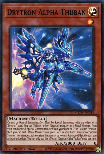 Drytron Alpha Thuban - GEIM-EN024 Super Rare 1st Edition