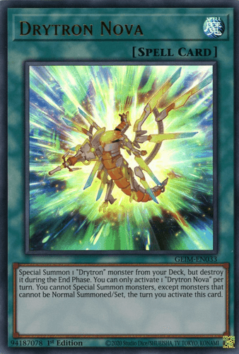 Drytron Nova - GEIM-EN033 Ultra Rare 1st Edition