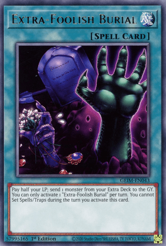 Extra-Foolish Burial - GEIM-EN043 Rare 1st Edition