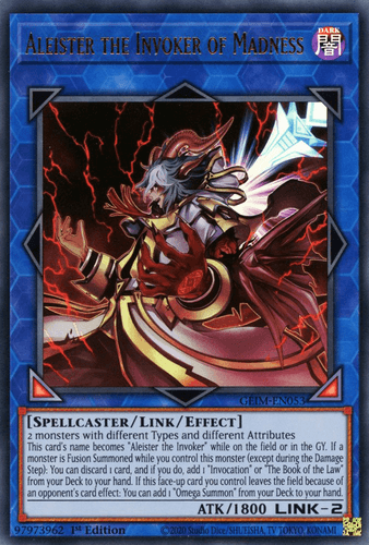 Aleister the Invoker of Madness - GEIM-EN053 Collector's Rare 1st Edition
