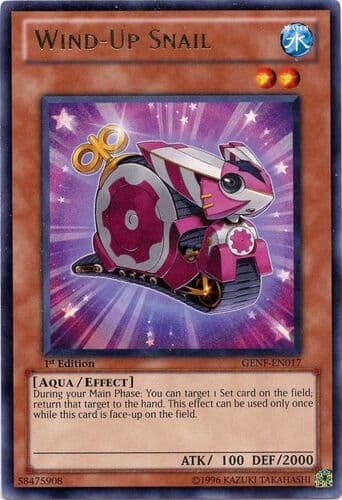 Wind-Up Snail - GENF-EN017 Rare 1st Edition