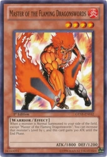 Master of the Flaming Dragonswords - GENF-EN032 Common 1st Edition