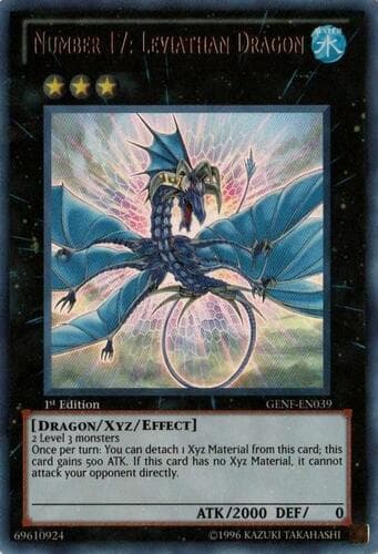 Number 17: Leviathan Dragon - GENF-EN039 Ultimate Rare 1st Edition
