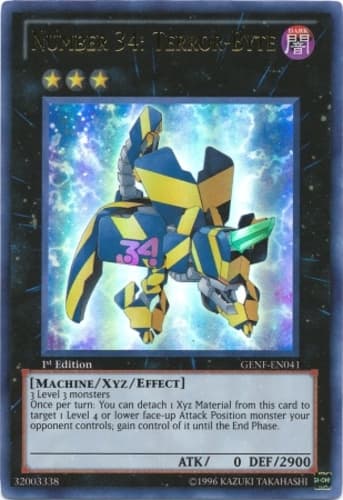 Number 34: Terror-Byte - GENF-EN041 Ultra Rare 1st Edition