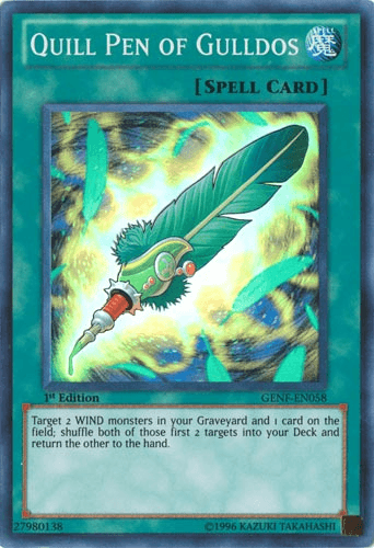 Quill Pen of Gulldos - GENF-EN058 Super Rare 1st Edition