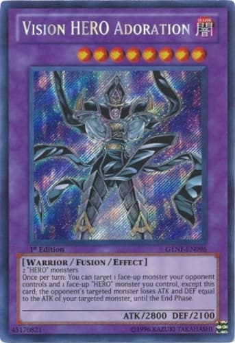 Vision HERO Adoration - GENF-EN096 Secret Rare 1st Edition