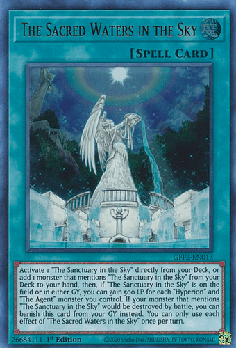 The Sacred Waters in the Sky - GFP2-EN013 Ultra Rare 1st Edition
